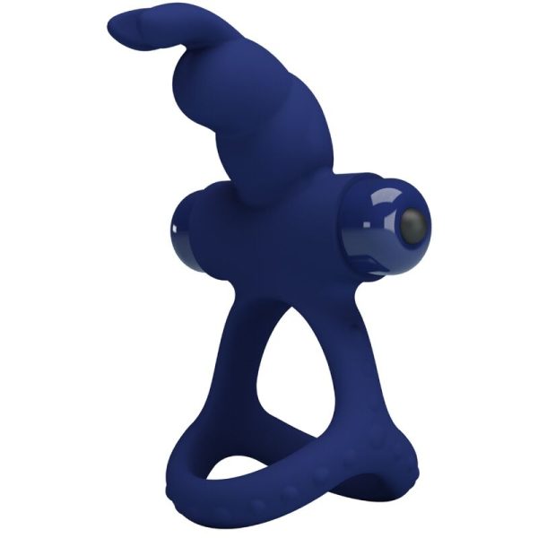 PRETTY LOVE - LUCHITO ANEL VIBRANTE DUPLO COELHO AZUL - Imagen 2