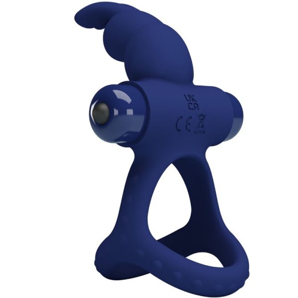 PRETTY LOVE - LUCHITO ANEL VIBRANTE DUPLO COELHO AZUL - Imagen 3