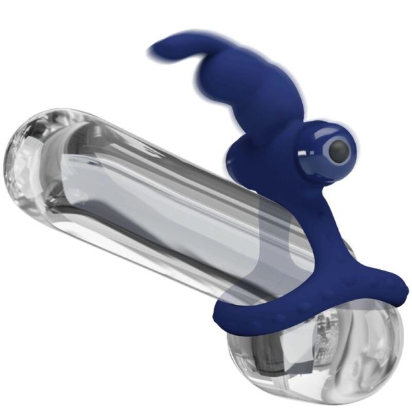 PRETTY LOVE - LUCHITO ANEL VIBRANTE DUPLO COELHO AZUL - Imagen 6