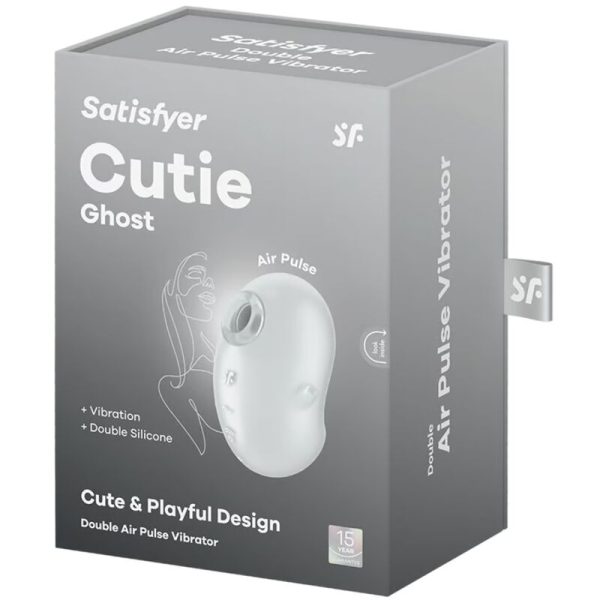 SATISFYER - VIBRADOR CUTIE GHOST LAY-ON BRANCO - Imagen 5