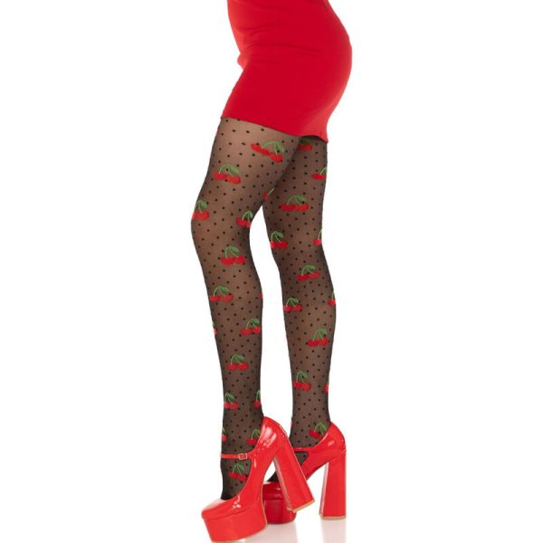 LEG AVENUE - MEIAS CEREJA PRETA MOLES - Imagen 3