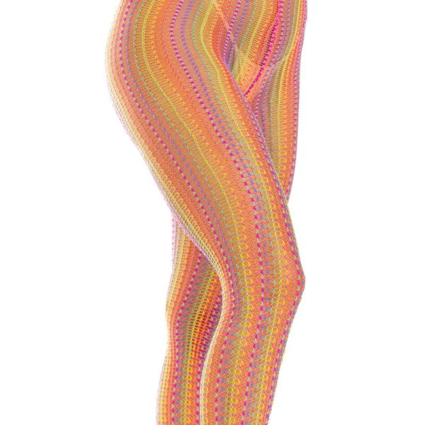LEG AVENUE - MEIAS DE CROCHÊ MULTICOLOR - Imagen 4