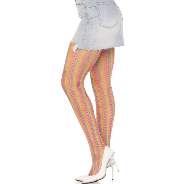 LEG AVENUE - MEIAS DE CROCHÊ MULTICOLOR - Imagen 3