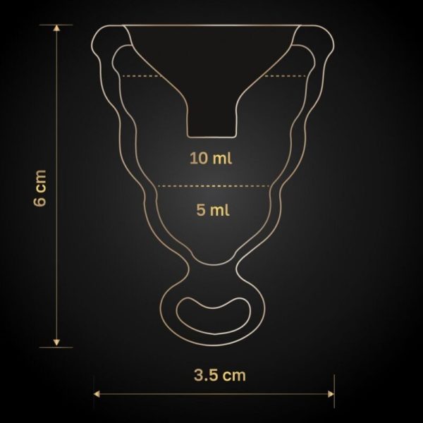 G-VIBE - COPO MENSTRUAL PRETO GCUP - Imagen 4