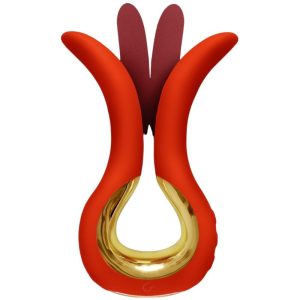 G-VIBE - VIBRADOR GVIBE MAXI COM DUAS PONTAS FLEXÍVEIS CORAL