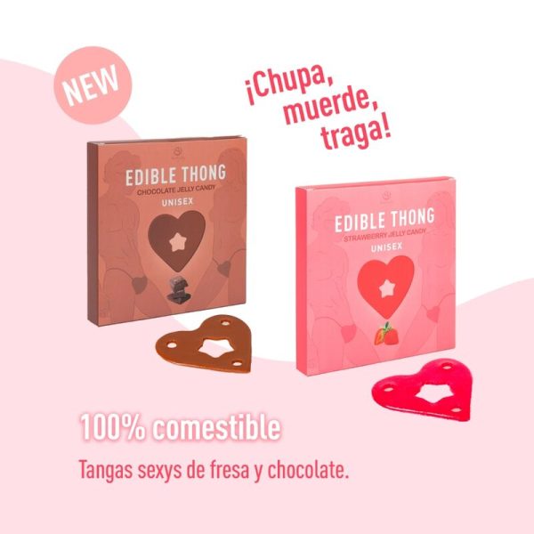SECRET PLAY - TANGA DE GOMA DE MORANGO - Imagen 4