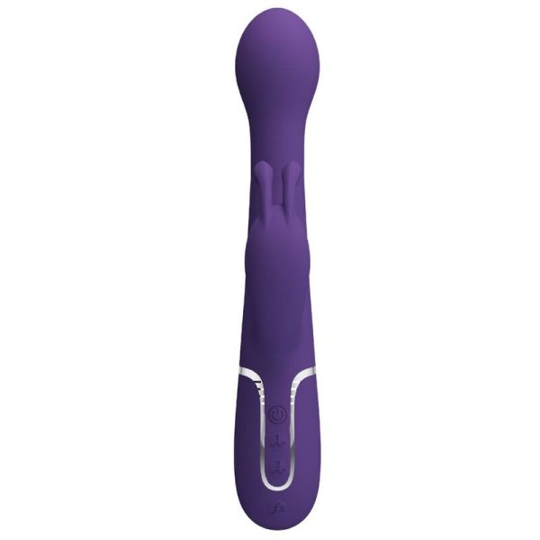 PRETTY LOVE - VIBRADOR COELHO DEJON 3 EM 1 MULTIFUNO ROXO - Imagen 3