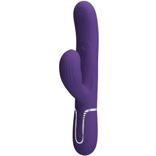 PRETTY LOVE - VIBRADOR PERLITA G-SPOT 3 EM 1 MULTIFUNO ROXO - Imagen 2