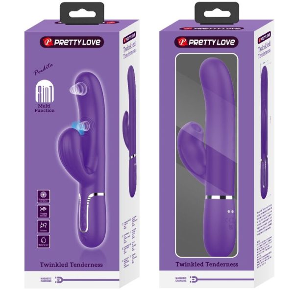 PRETTY LOVE - VIBRADOR PERLITA G-SPOT 3 EM 1 MULTIFUNO ROXO - Imagen 11