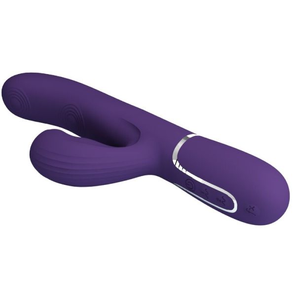PRETTY LOVE - VIBRADOR PERLITA G-SPOT 3 EM 1 MULTIFUNO ROXO - Imagen 6