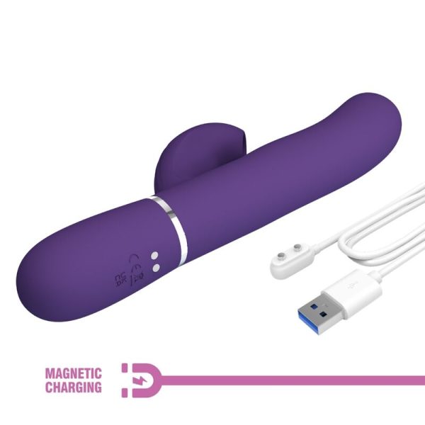 PRETTY LOVE - VIBRADOR PERLITA G-SPOT 3 EM 1 MULTIFUNO ROXO - Imagen 10