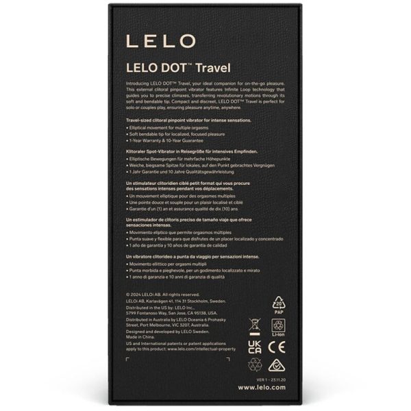 LELO - ESTIMULADOR DE CLITÓRIS DOT TRAVEL ROSA - Imagen 3