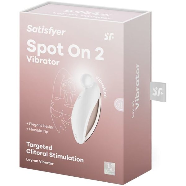 SATISFYER - VIBRADOR SPOT ON 2 LAY-ON BRANCO - Imagen 5