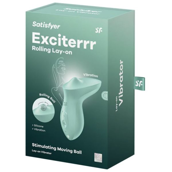 SATISFYER - EXCITERRR VIBRADOR LAY-ON CLITORIS MINT - Imagen 5
