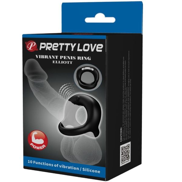 PRETTY LOVE - ELLIOTT ANEL VIBRATÃRIO PRETO - Imagen 9
