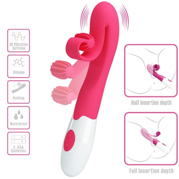 ROMANCE - VIBRADOR E ESTIMULADOR 30 VELOCIDADES COR-DE-ROSA - Imagen 5