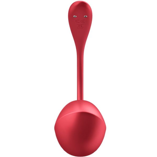 SATISFYER - SHINY PETAL ESTIMULADOR DE CONTROLE REMOTO G POINT VERMELHO APLICATIVO GRATUITO - Imagen 3