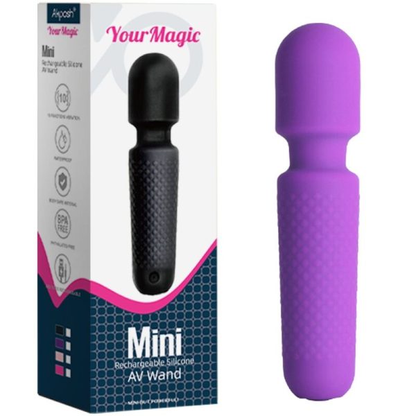 ARMONY - YOUR MAGIC MASSAGER E VIBRADOR RECARREGÃVEL 10 VIBRAÃÃES VARINHA PONTOS ROXO - Imagen 5