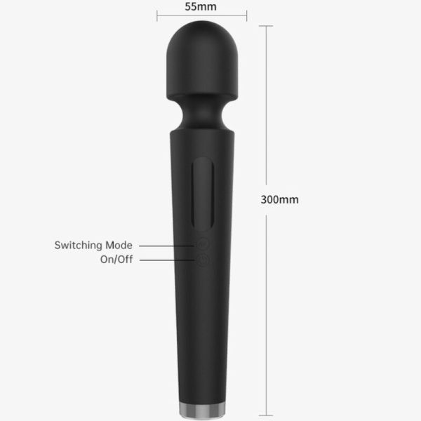 ARMONY - X POWER GRANDE MASSAGER E VIBRADOR 7 VIBRAÃÃES PRETO - Imagen 2