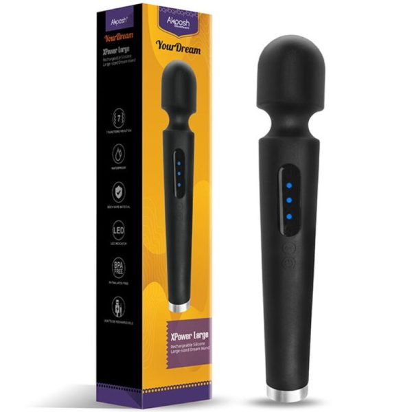 ARMONY - X POWER GRANDE MASSAGER E VIBRADOR 7 VIBRAÃÃES PRETO - Imagen 5