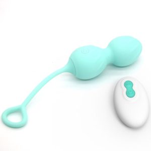 ARMONY - BLOSSOMS VAGINAL DUMBBELL VIBRAÃÃO CONTROLE REMOTO 10 VIBRAÃÃES VERDE