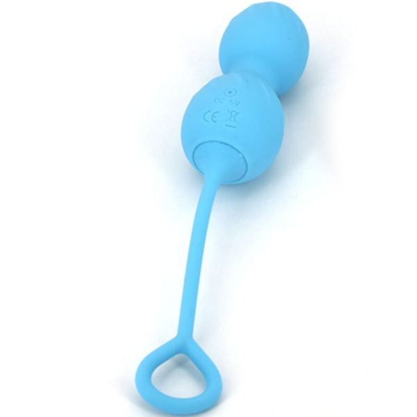 ARMONY - BLOSSOMS VAGINAL DUMBBELL VIBRAÃÃO CONTROLE REMOTO 10 VIBRAÃÃES AZUL - Imagen 5