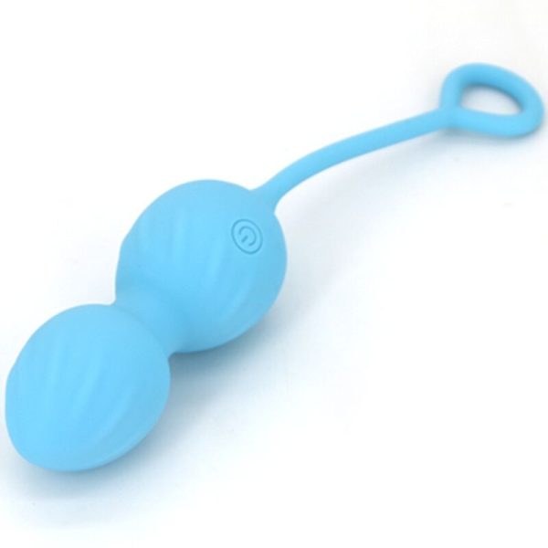 ARMONY - BLOSSOMS VAGINAL DUMBBELL VIBRAÃÃO CONTROLE REMOTO 10 VIBRAÃÃES AZUL - Imagen 6