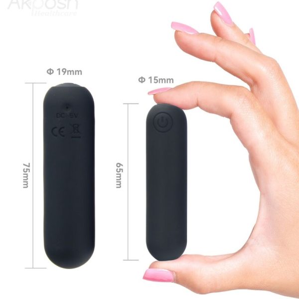 ARMONY -SPLASH HEHE VIBRADOR BALA SILICONE 10 VIBRAÃÃES 65 X 15 CM PRETO - Imagen 5
