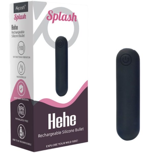 ARMONY -SPLASH HEHE VIBRADOR BALA SILICONE 10 VIBRAÃÃES 65 X 15 CM PRETO - Imagen 6
