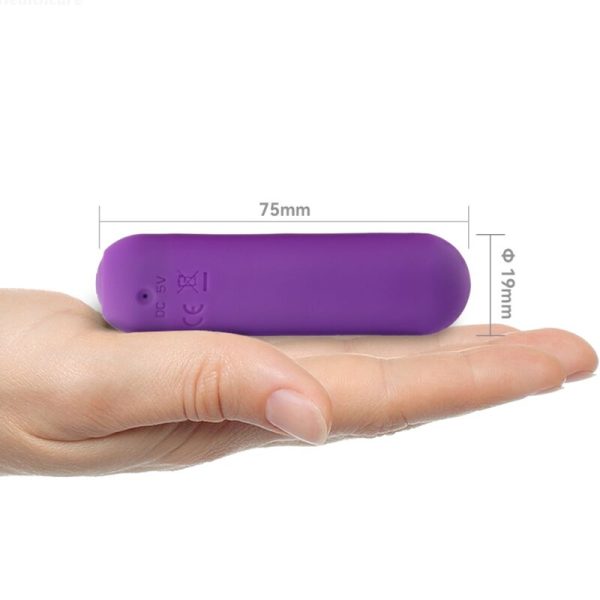 ARMONY - SPLASH HAHA VIBRADOR BALA SILICONE 10 VIBRAÃÃES 75 X 19 CM ROXO - Imagen 3