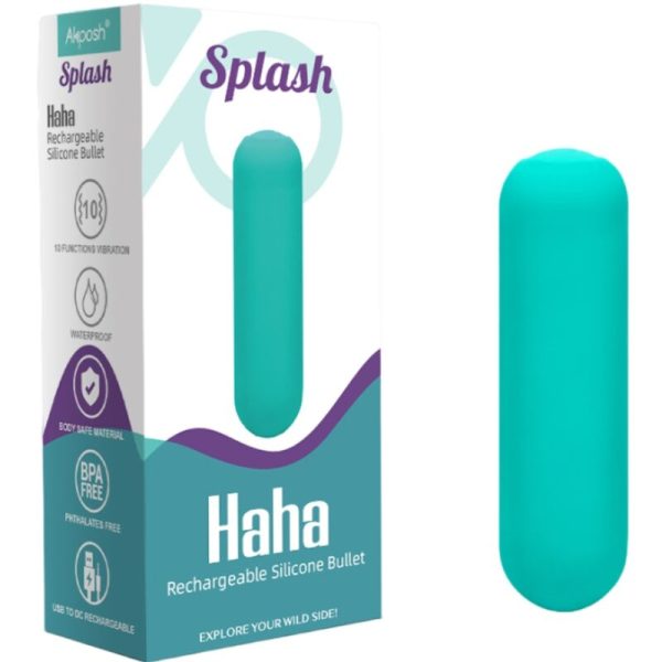ARMONY - SPLASH HAHA VIBRADOR BALA SILICONE 10 VIBRAÃÃES 75 X 19 CM VERDE - Imagen 7
