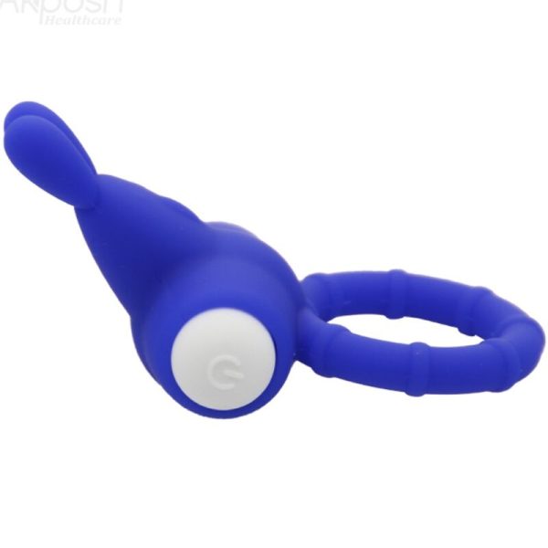 ARMONY - MS BUNNY ANEL VIBRADOR SILICONE AZUL - Imagen 2