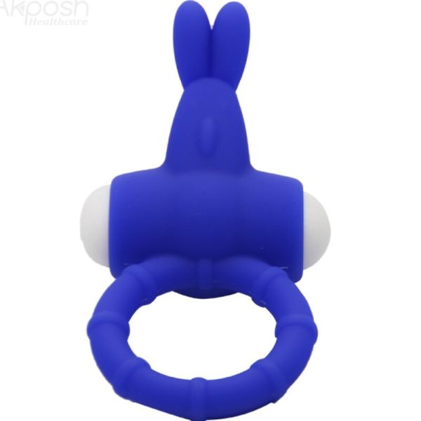 ARMONY - MS BUNNY ANEL VIBRADOR SILICONE AZUL - Imagen 3
