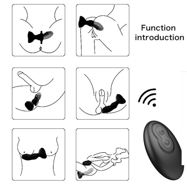 ARMONY - EXTREME A BLOOM VIBRADOR ROSE E CONTROLE REMOTO DE PLUG ANAL PRETO - Imagen 5