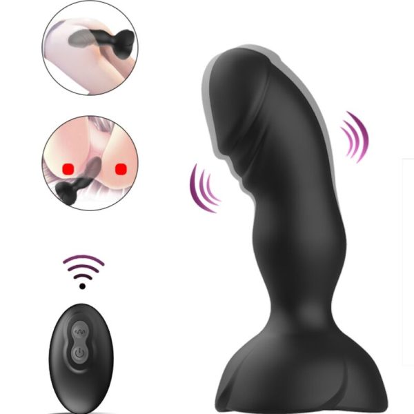 ARMONY - EXTREME A BLOOM VIBRADOR ROSE E CONTROLE REMOTO DE PLUG ANAL PRETO - Imagen 4