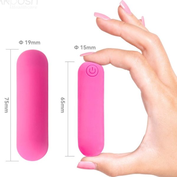 ARMONY - SPLASH HAHA VIBRADOR BALA SILICONE 10 VIBRAÃÃES 75 X 19 CM ROSA - Imagen 4