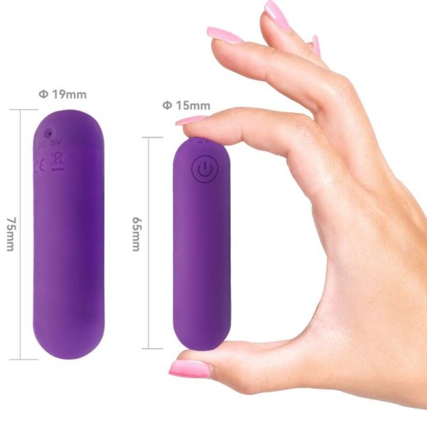 ARMONY - SPLASH HAHA VIBRADOR BALA SILICONE 10 VIBRAÃÃES 75 X 19 CM ROXO - Imagen 4