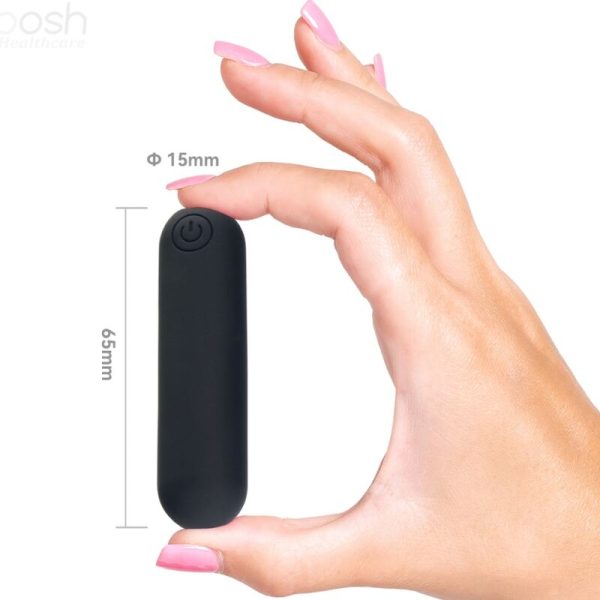 ARMONY - SPLASH JOLINE VIBRADOR BALA SILICONE CONTROLE REMOTO 10 VIBRAÃÃES 65 X 15 CM PRETO - Imagen 3