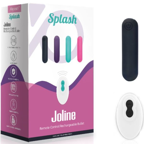ARMONY - SPLASH JOLINE VIBRADOR BALA SILICONE CONTROLE REMOTO 10 VIBRAÃÃES 65 X 15 CM PRETO - Imagen 5