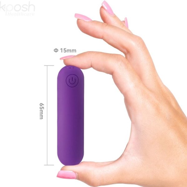 ARMONY - SPLASH JOLINE VIBRADOR BALA SILICONE CONTROLE REMOTO 10 VIBRAÃÃES 65 X 15 CM ROXO - Imagen 4