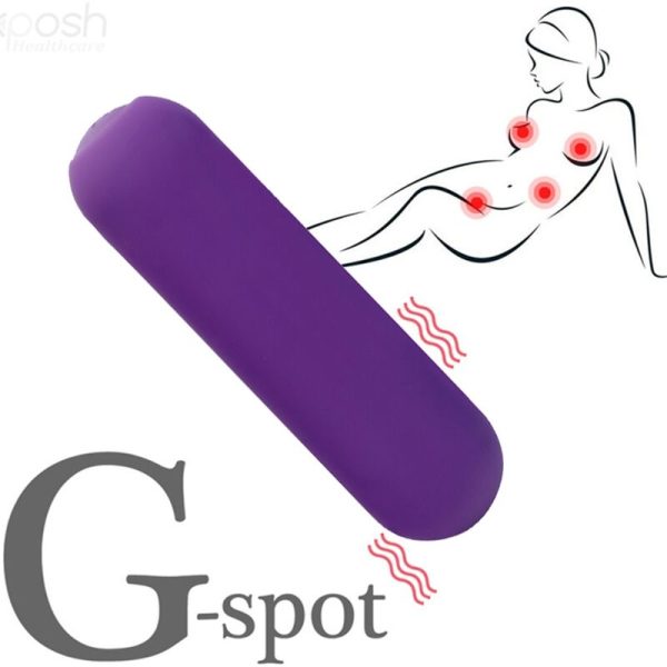 ARMONY - SPLASH JOIE VIBRADOR BULLET SILICONE CONTROLE REMOTO 10 VIBRAÃÃES 75 X 19 CM ROXO - Imagen 5