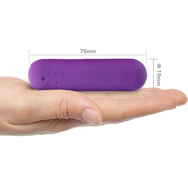 ARMONY - SPLASH JOIE VIBRADOR BULLET SILICONE CONTROLE REMOTO 10 VIBRAÃÃES 75 X 19 CM ROXO - Imagen 4