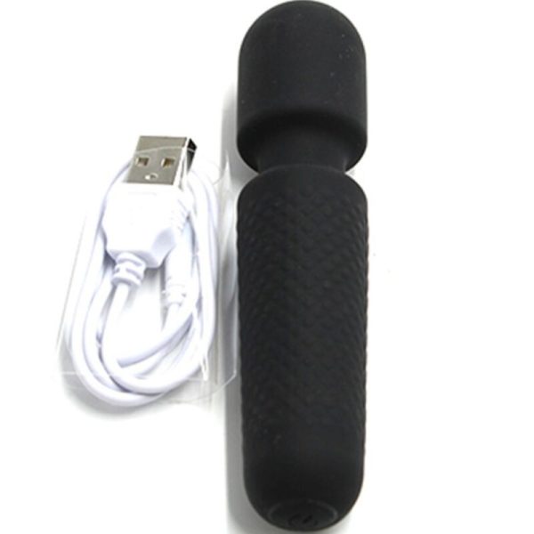 ARMONY - YOUR MAGIC MASSAGER E VIBRADOR RECARREGÃVEL 10 VIBRAÃÃES WAND DOTS PRETO - Imagen 4