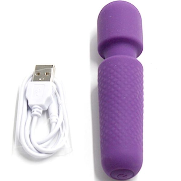 ARMONY - YOUR MAGIC MASSAGER E VIBRADOR RECARREGÃVEL 10 VIBRAÃÃES VARINHA PONTOS ROXO - Imagen 4
