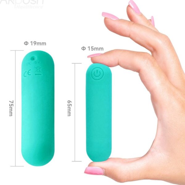 ARMONY - SPLASH HAHA VIBRADOR BALA SILICONE 10 VIBRAÃÃES 75 X 19 CM VERDE - Imagen 4