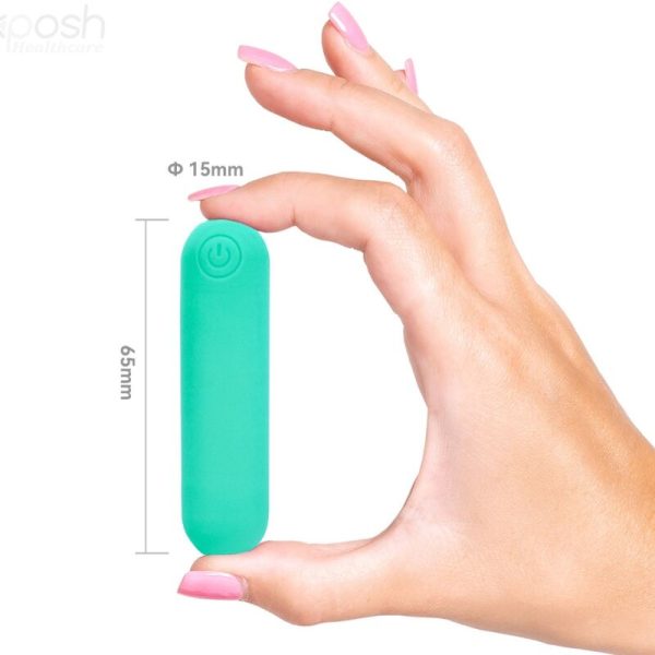 ARMONY - SPLASH JOLINE VIBRADOR BULLET SILICONE CONTROLE REMOTO 10 VIBRAÃÃES 65 X 15 CM VERDE - Imagen 3