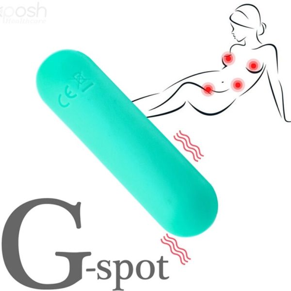 ARMONY - SPLASH JOLINE VIBRADOR BULLET SILICONE CONTROLE REMOTO 10 VIBRAÃÃES 65 X 15 CM VERDE - Imagen 4