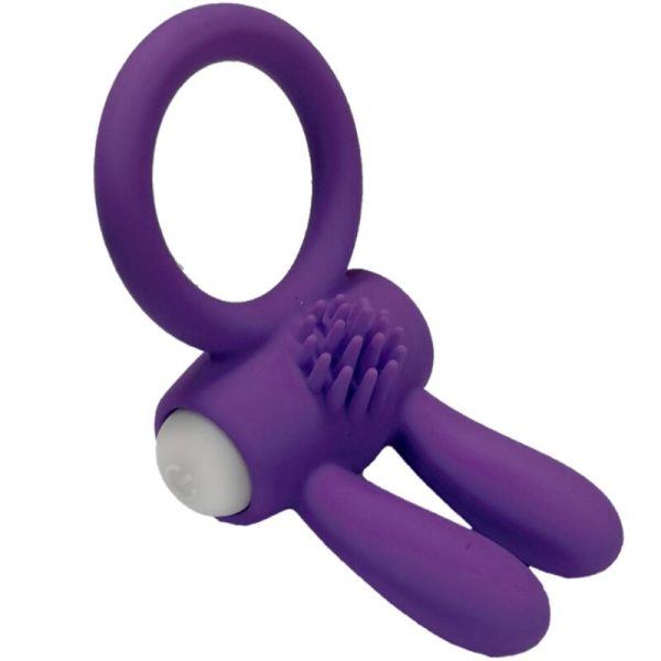 ARMONY - MR BUNNY ANEL VIBRADOR SILICONE ROXO - Imagen 4