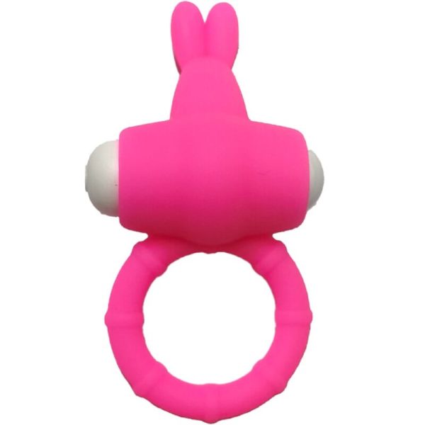 ARMONY - MS BUNNY ANEL VIBRADOR SILICONE ROSA - Imagen 5