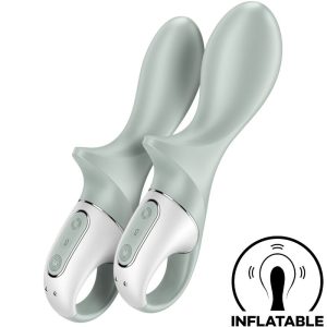 SATISFYER - AIR PUMP BOOTY 3 VIBRADOR ANAL INFLÃVEL GREYGREEN